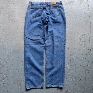 Bungle Boy 36x32 Blue Vintage 80s Denim Jeans Straight Leg USA